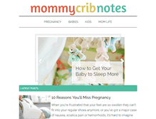 Tablet Screenshot of mommycribnotes.com